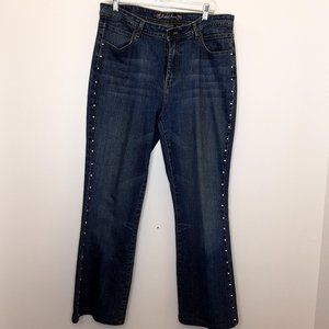 Kikit Jeans with Pearl Studs